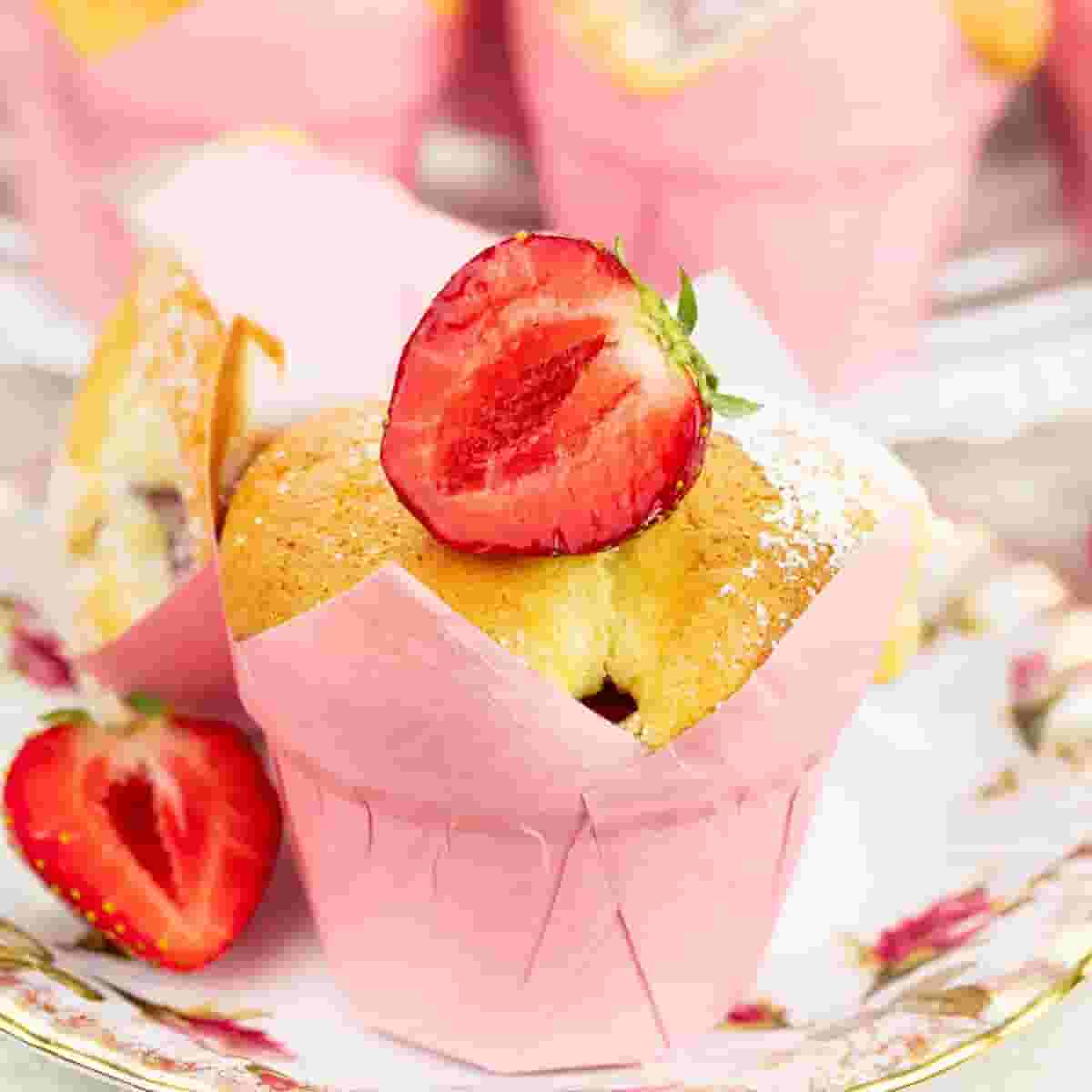 Tło dla Muffinki z truskawkami